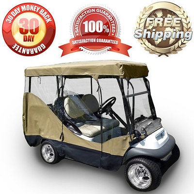 UNIVERSAL GOLF CLUB CART COVER W/ ZIPPER DOORS BUGGY STORAGE COVER 