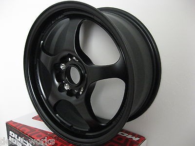 16 inch Motegi TRAKLITE Black 16x7 WHEELS RIMS 5x4.5 5x114.3 +42mm 