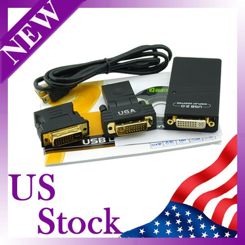   VGA/DVI/HDMI Multi Display UGA Adapter Converter Graphics Card 1080P