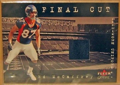 2001 Fleer Genuine Final Cut Jerseys #16 Ed McCaffrey