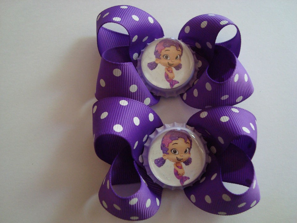 BUBBLE GUPPIES OONA BOWTIQUE HAIR BOW CENTER BOTTLE CAP