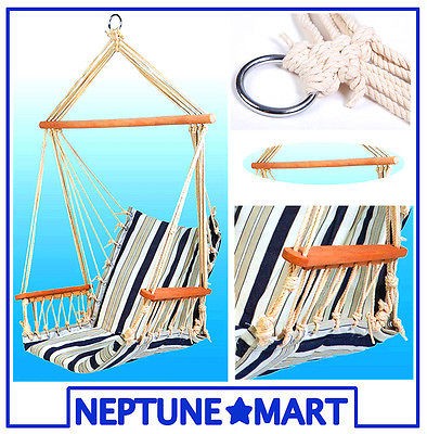 LUXURY HANGING AIR CHAIR HAMMOCK PORCH SWING COMFORT   AH11