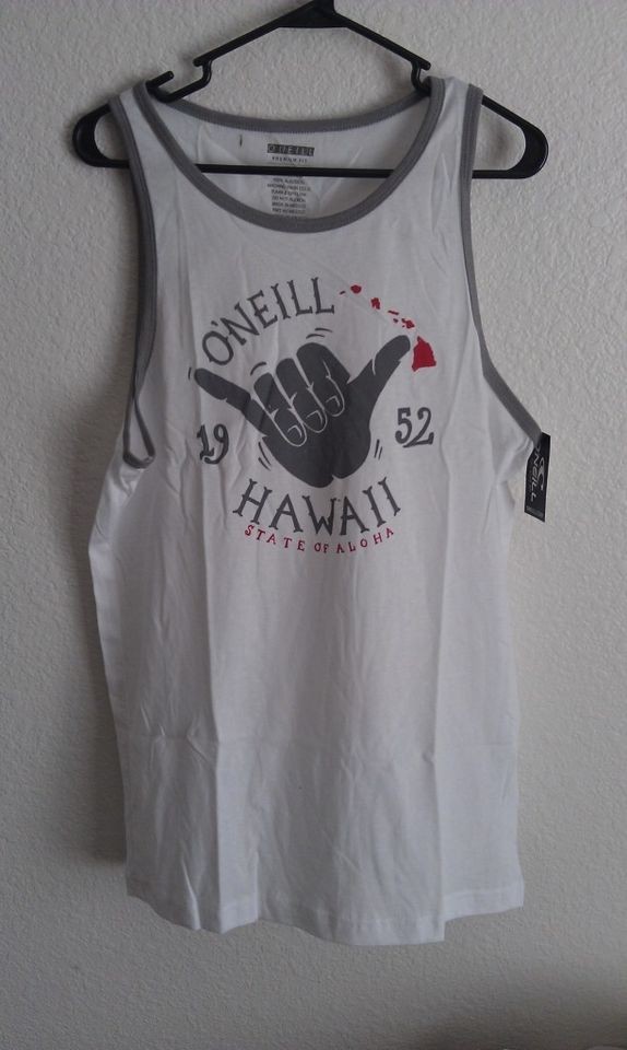 neill Mens Shoots premium fit hawaii tank top NWT