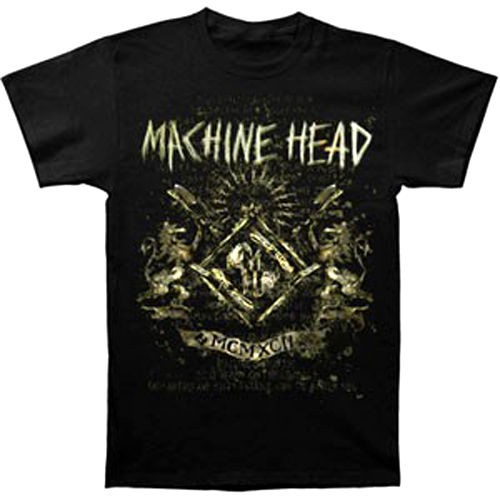 MACHINE HEAD cd lgo CREST & LYRICS Official SHIRT XL New hellalive