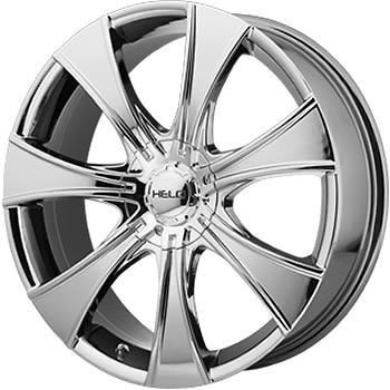 15x7 Chrome Wheel Helo HE874 5x4.5 5x4.75