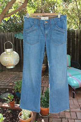 PAPER DENIM & CLOTH Topaz 70s Hippie style Wide Leg Flare Jeans 