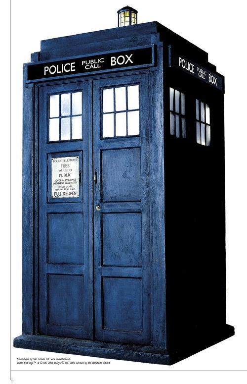 TARDIS TABLETOP DOCTOR WHO TABLETOP CARDBOARD CUTOUT