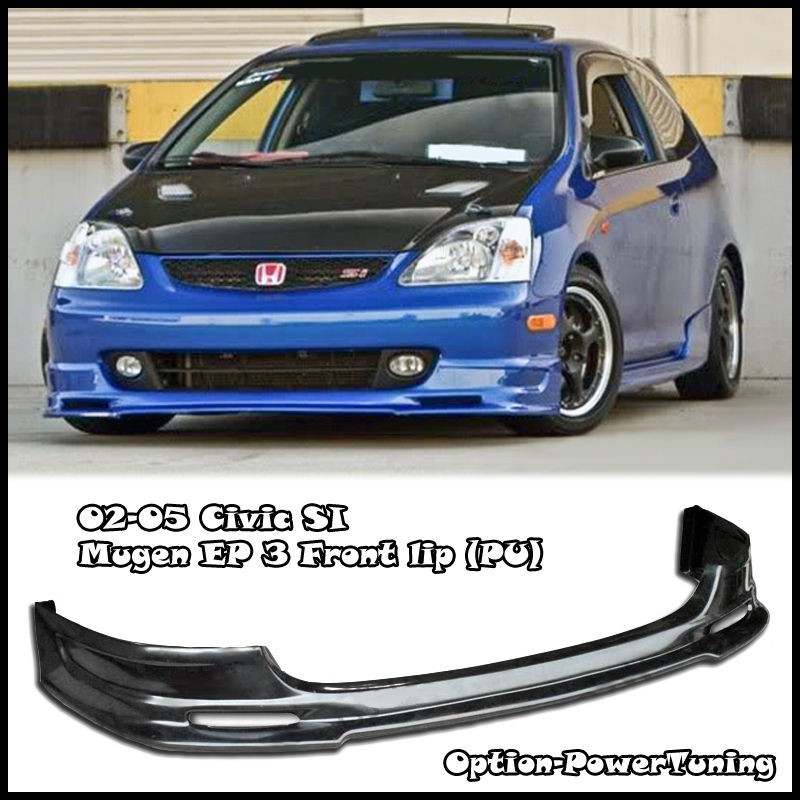 02 05 Honda Civic EP3 MUGEN Front Bumper Lip Spoiler Hatchback 3Drs SI 