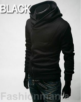 WWFR Men Casual Zip Up Hoodie Jacket Sweatshirt 3colors M L XL XXL 