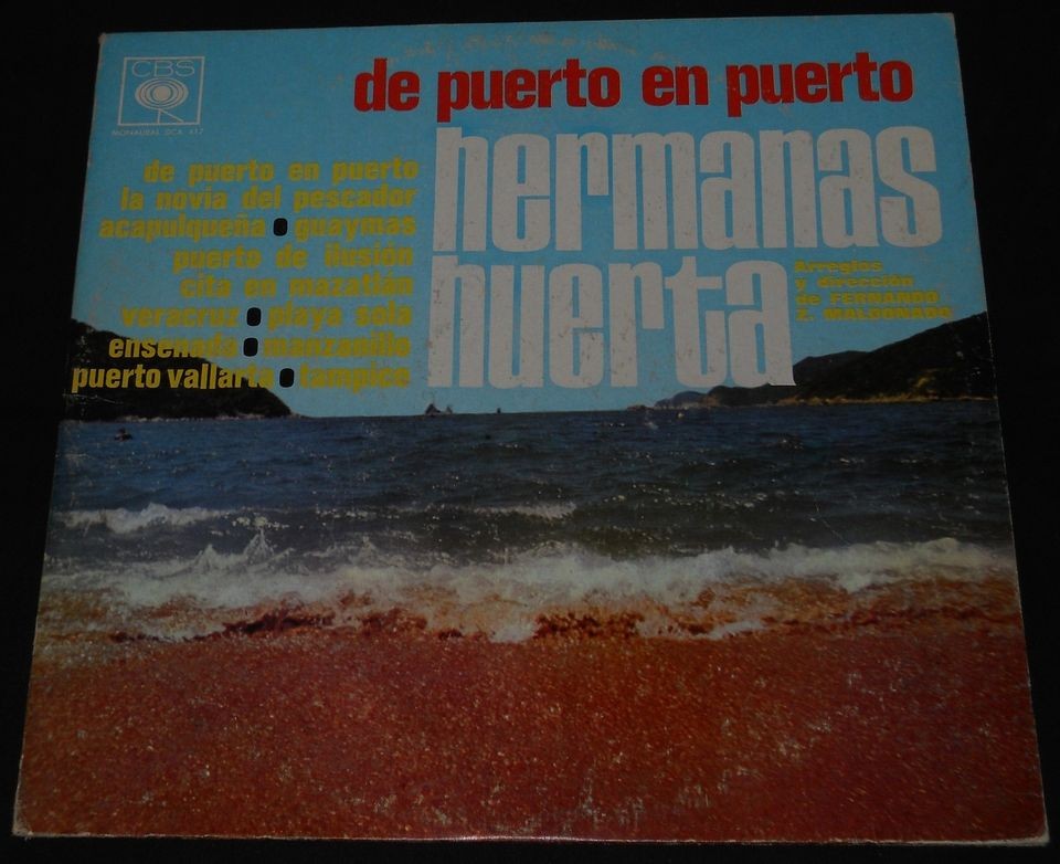 LP HERMANAS HUERTA De puerto en puerto CBS mariachi jalisco