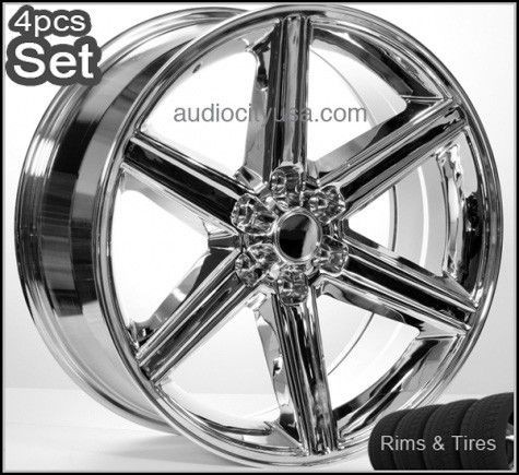 20 6LUG IROC Wheels and Tires Escalade,Chevy​,Rims,H3,Silve​rado 