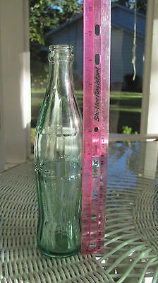   OZ Vintage Coca Cola Soda Bottle Anchor w H on bottom. Lancaster,OH 56