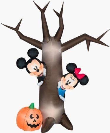 HALLOWEEN DISNEY MICKEY MOUSE MINNIE PEEK A BOO TREE INFLATABLE 