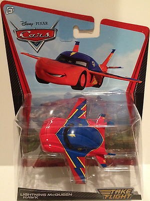 Disney Pixar Cars 2 LIGHTNING McQUEEN HAWK TAKE FLIGHT *** NEW ***