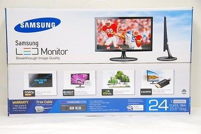 NEW SAMSUNG S24B300EL 24 WIDESCREEN 1080P HD LED MONITOR WITH MAGIC 