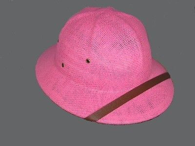 PINK SUN PITH SAFARI JUNGLE HAT HELMET SWEATBAND