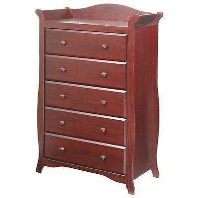 Storkcraft Aspen 5 Drawer Chest   Cherry