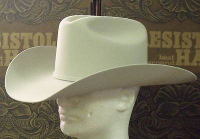 RESISTOL 20X BEAVER FELT TARRANT SILVERBELLY COWBOY WESTERN HAT