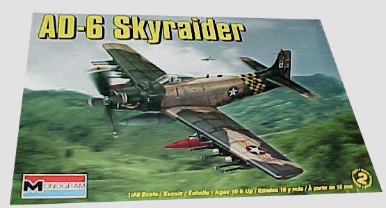 Revell X Monogram AD 6 Skyraider model kit 1/48