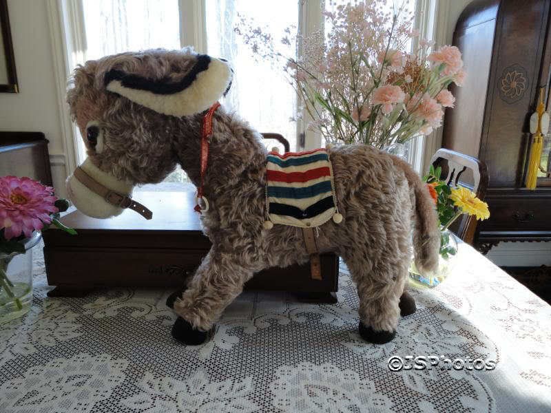 Antique Merrythought Mohair Pablo Donkey Holt Renfrew