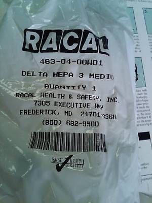 Racal 463 04 00W01 Dispos Respirator Delta 3 HEPA NIB