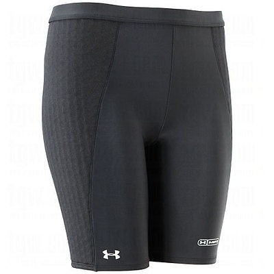 NWT Under Armour Womens HeatGear Caddi SOFTBALL SLIDER SHORTS Black $ 