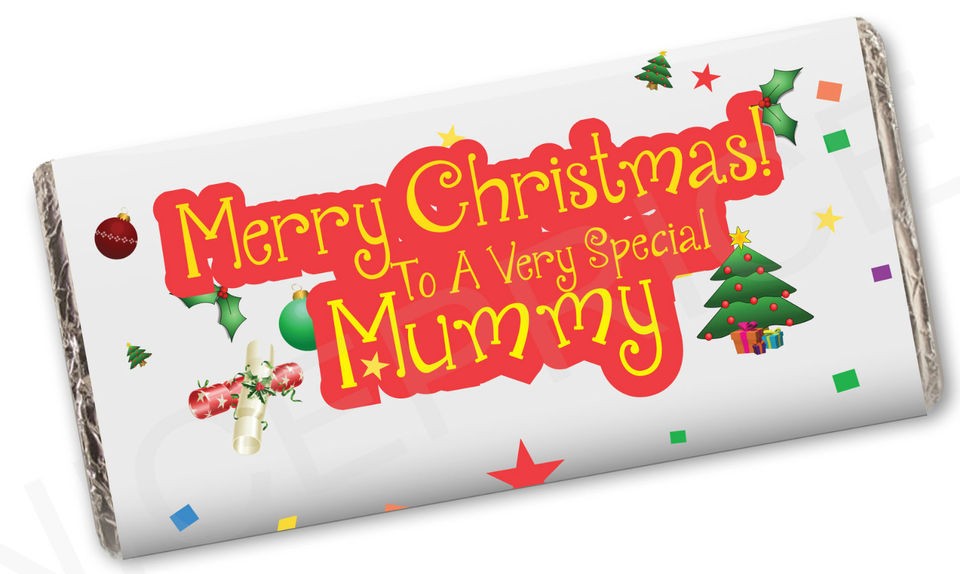 CHRISTMAS GIFT CHOCOLATE BAR VERY SPECIAL MUMMY DADDY TEACHER GRANDAD 