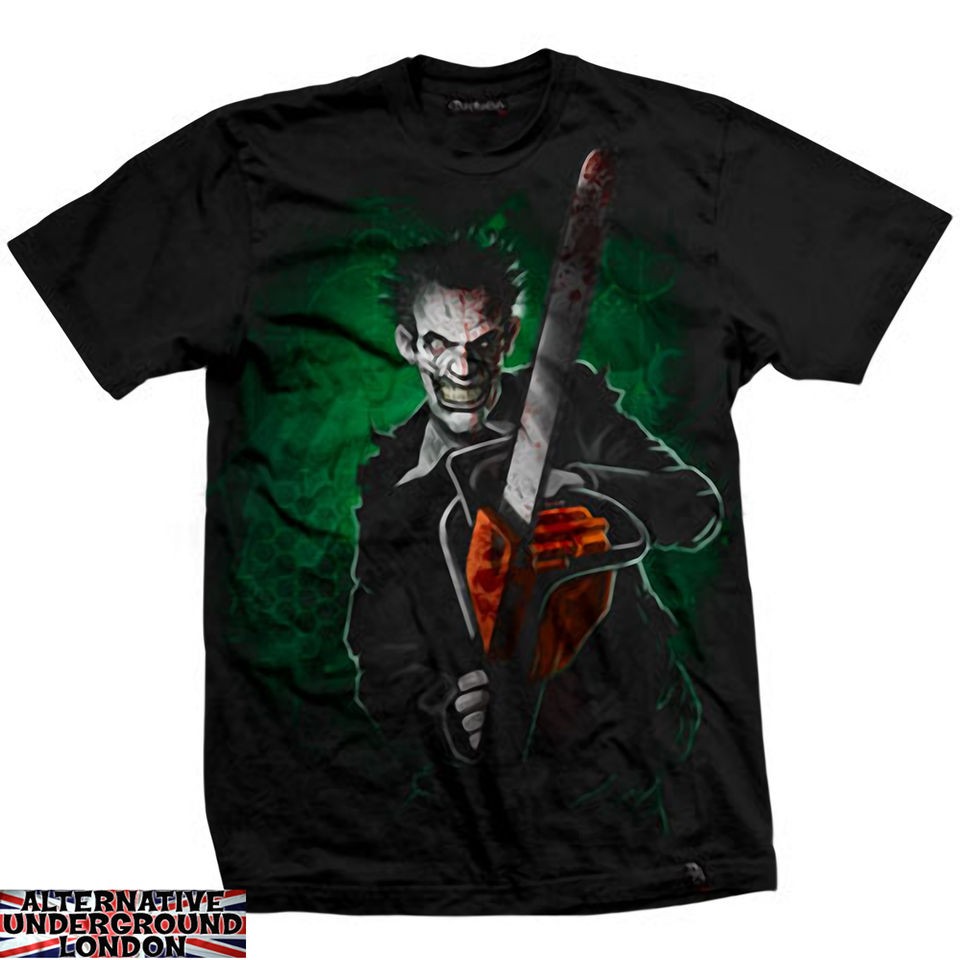 DARKSIDE CLOTHING CHAINSAW MANIAC T SHIRT HORROR MOVIE CLOWN HELL