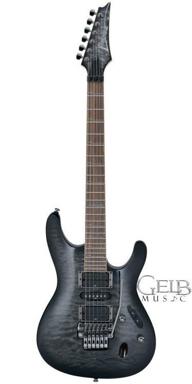 Ibanez S570DXQMTGB Electric Guitar, Transparent Gray Burst