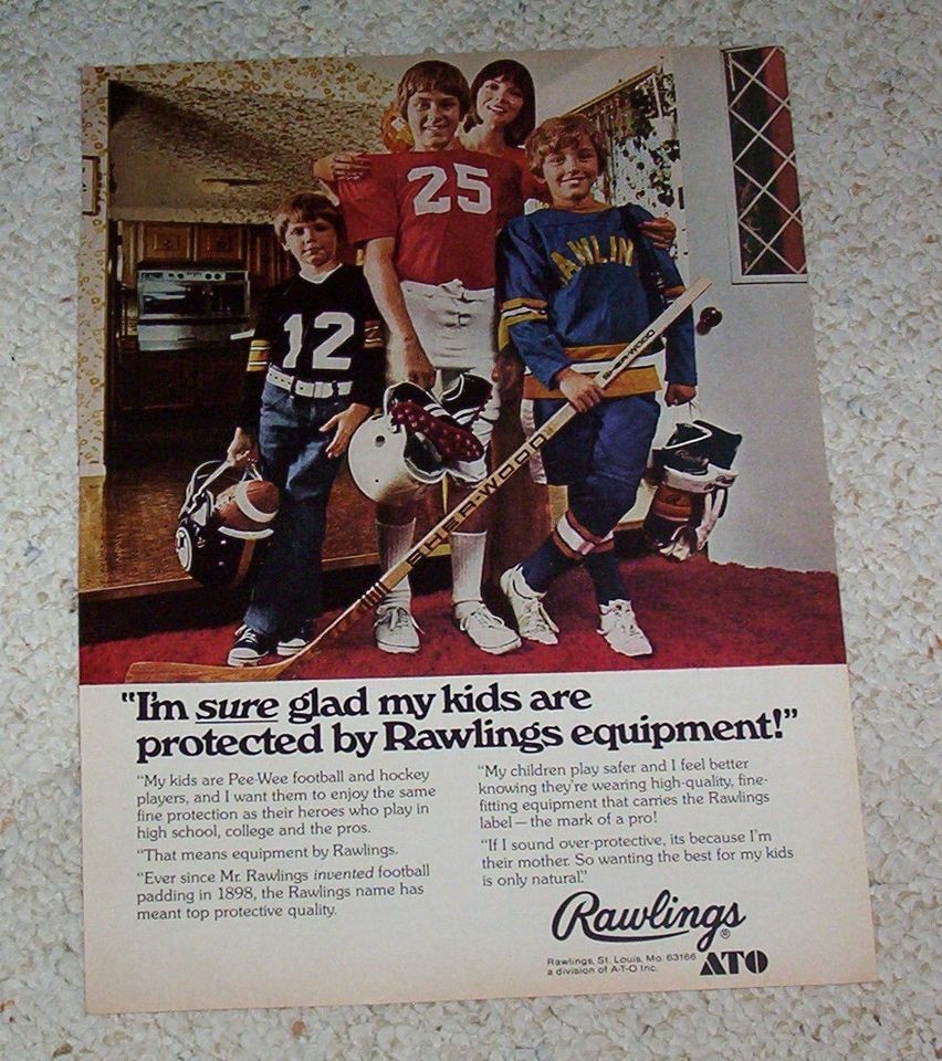   page   ATO Rawlings Sports Equipment Hockey Football boys PRINT ADVERT