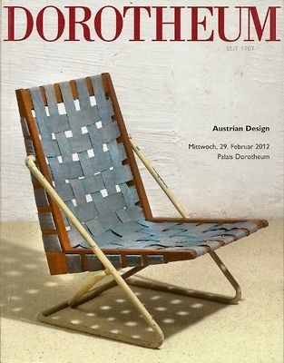   AUSTRIAN DESIGN Aubock Frank Gorge Haerdtl Kalmar Auction Catalog 2012