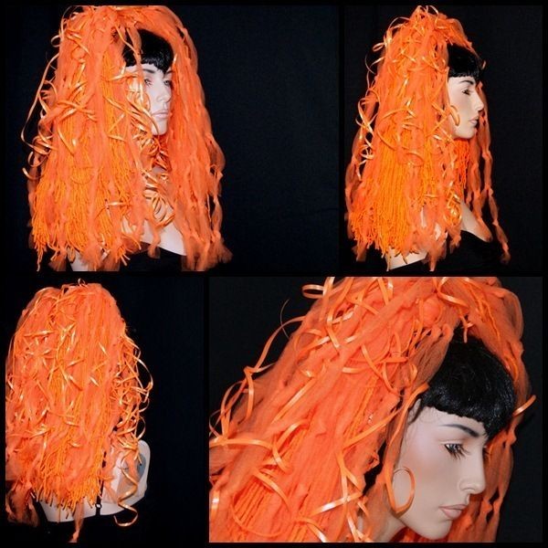   LeeLoo Cosplay Cyber Rave Cosplay Knotty Dread Ribbon Hair Falls