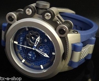 INVICTA Mens Coalition Forces Titanium Swiss Chronograph Blue Dial 