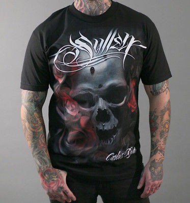 AUTHENTIC SULLEN CLOTHING DISTORTION SKULL PUNK GOTH TATTOO SCENE 