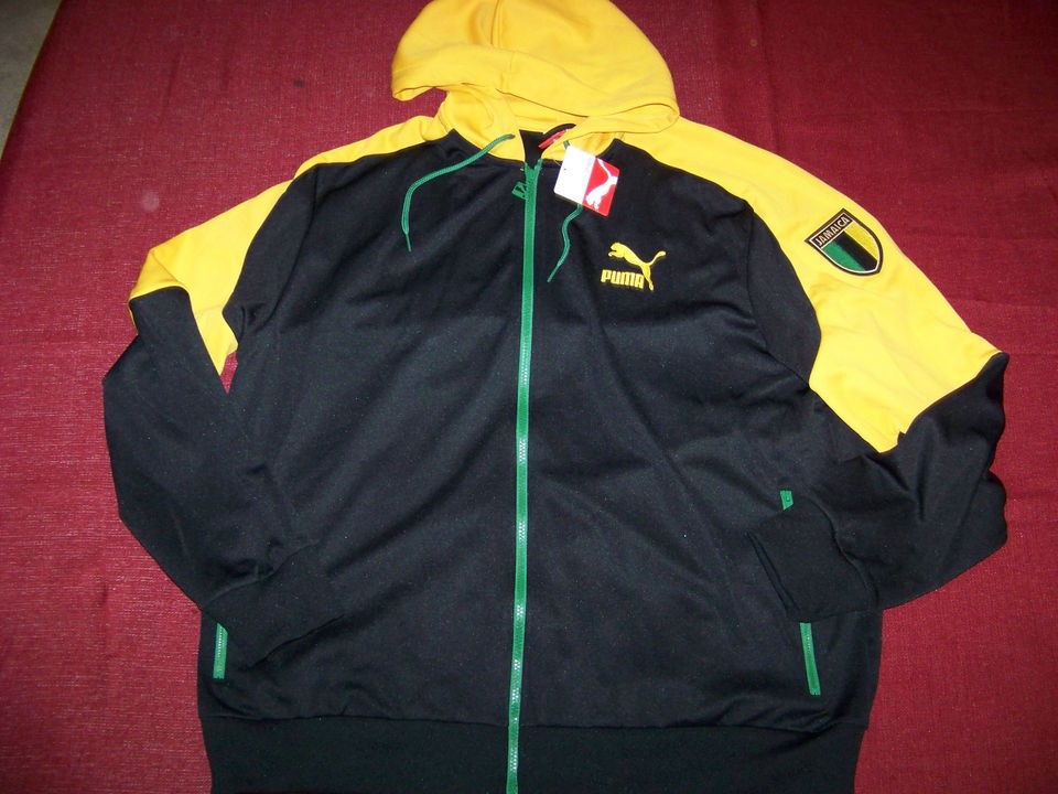 Puma Mens Jamaica Soccer Zip Up Hoodie Jacket NWT