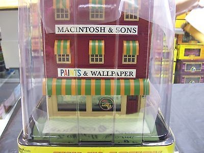   Sons Paints & Wallpaper 3 Story Lighted City Building w/Fire Escape