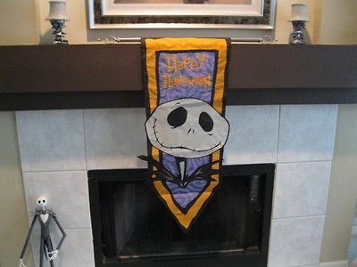 JACK SKELLINGTON BANNER  Nightmare Before Christmas   Rare Halloween 