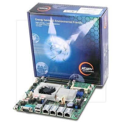 Jetway NF9HQL 525 Atom D525 Quad LAN Thin Mini ITX Motherboard, DC 