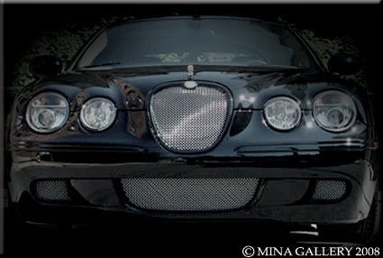 Jaguar S Type R 3pcs Bumper Mesh Grille Grill 2005 08