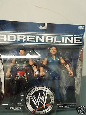 WWE WWF Wrestling Adrenaline Series 17 Super Crazy & Psychosis Figures 