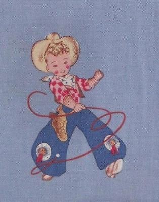 Shabby Vintage Look Litte Cowboy with Lasoo by PARIS BEBE   Cherubic 