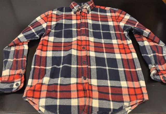 Vintage 80s The J. Peterman Company Flannel Plaid Button Down 