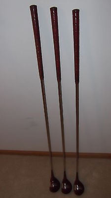 SPALDING   ROBERT T. JONES KRO FLITE 1276   MATCHED SET   3 WOODS 