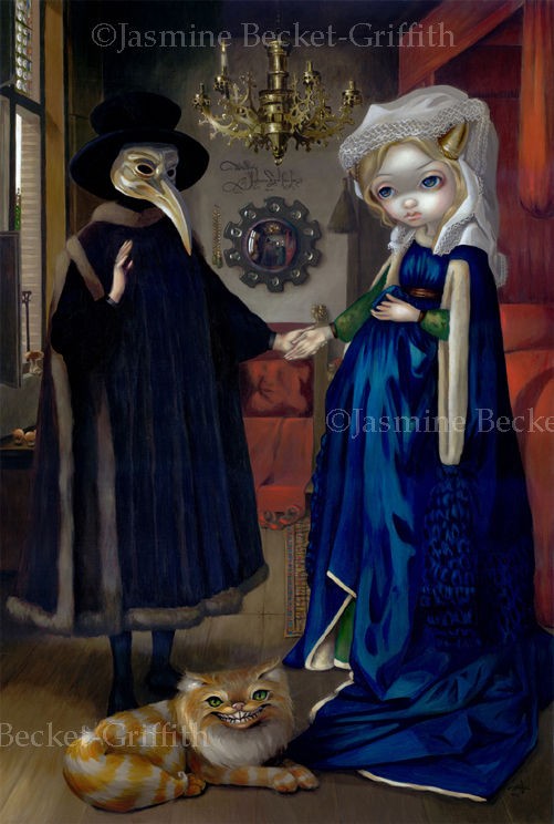 Jasmine Becket Griffit​h art BIG print SIGNED Alice in a Van Eyck 