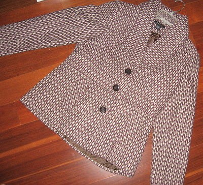 NEW Robert Louis Tweed Winter Jacket Blazer SIZE LARGE 12 14