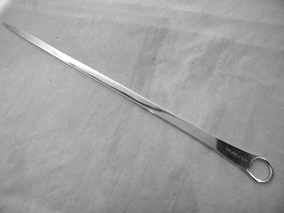 SILVER GEORGIAN GEO, III MEAT SKEWER / LETTER OPENER LONDON 1821