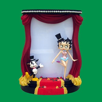 BETTY BOOP PHOTOFRAME Statue handpainted Figure Resin RARE Statuette 