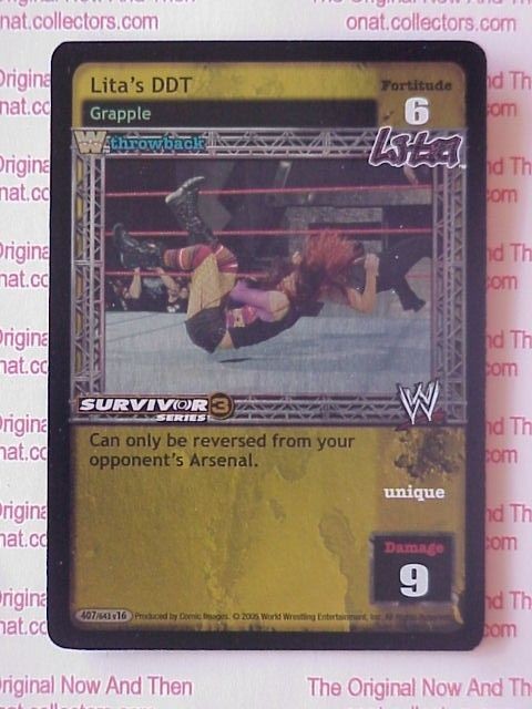 Raw Deal WWE, 398/643 v16 ss3, Lita canrana, foil