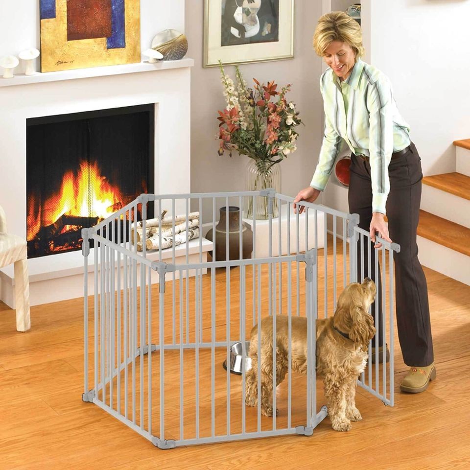 NS 3 in 1 Metal Superyard 6 panels 24x29.5H Pet dog child playpen 