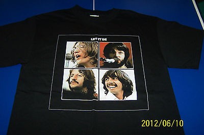   VINTAGE BRAND NEW THE BEATLES LET IT BE TSHIRT PAUL RINGO JOHN GEORGE